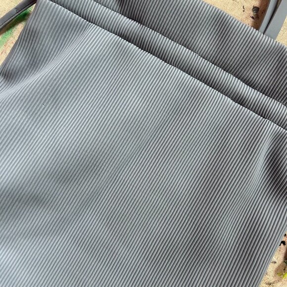 Oak + Fort Misty Blue Pleated Bucket Bag - Picture 5 of 11